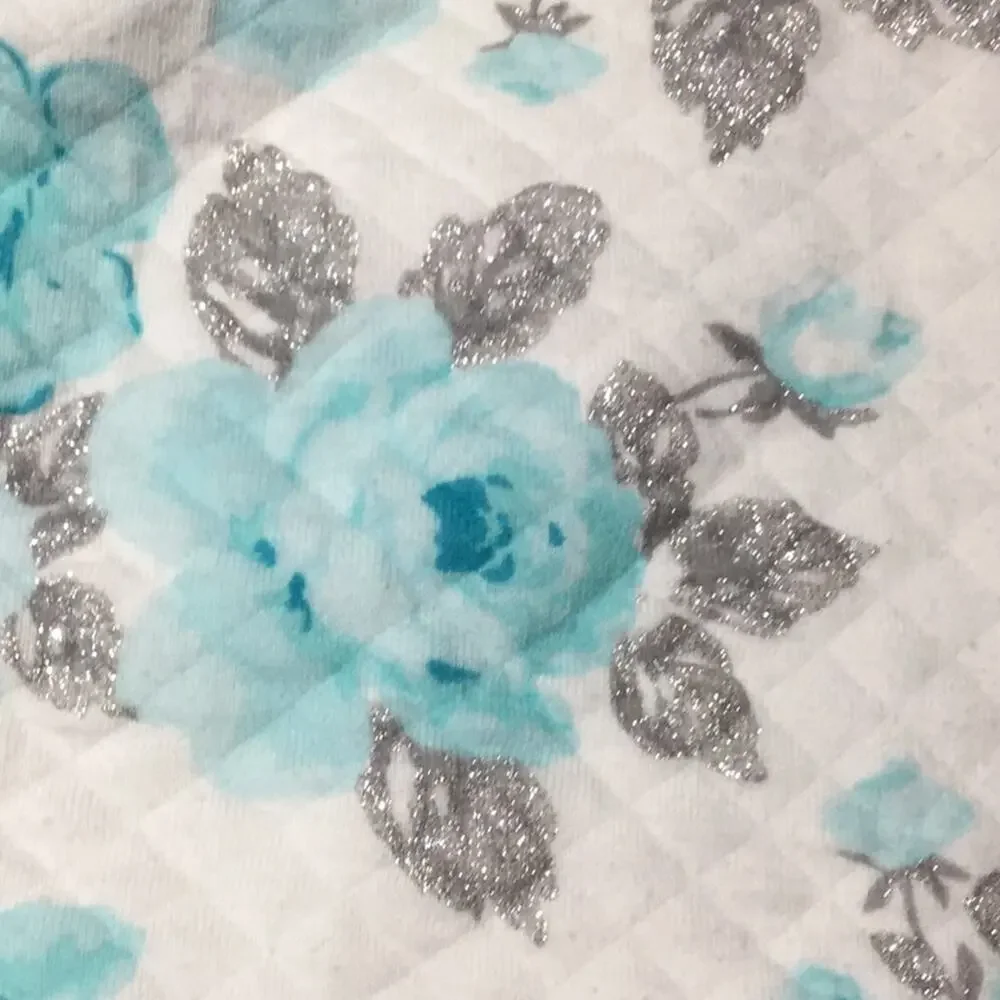 Little me 12m shimmer floral set worn once perfect